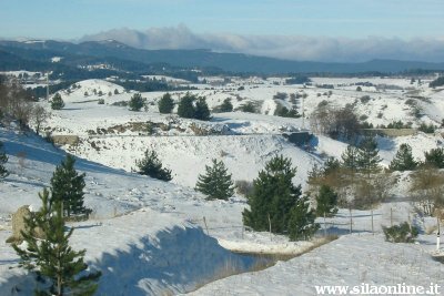 Localit� San Nicola: paesaggio invernale.