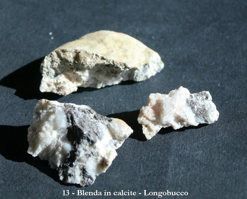 Blenda in ganga di calcite di Longobucco